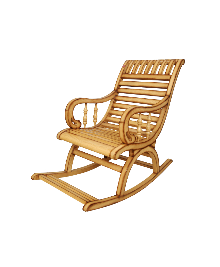 White Ash Natural Comfy Rocking Chair